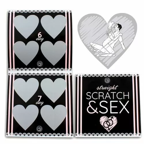 SCRATCH & SEX CARDS x 28 days FUN GAME STRAIGHT Couples Men Women GIFT
