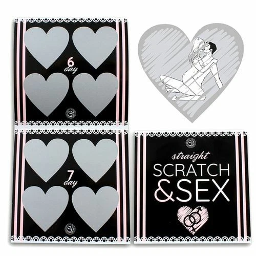 SCRATCH & SEX CARDS x 28 days FUN GAME STRAIGHT Couples Men Women  Xmas GIFT