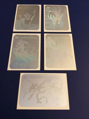 1990 Impel Marvel Universe Series 1 Complete Hologram Set MH1-MH5 Spider-Man