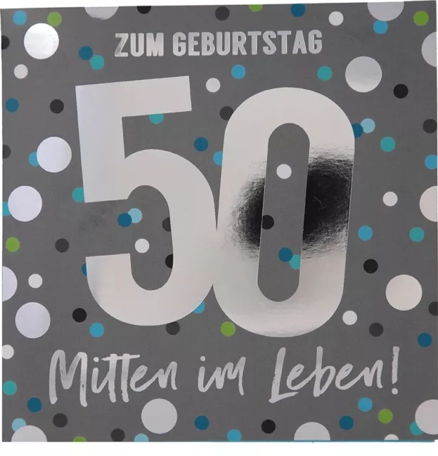 GLÜCKWUNSCHKARTE ZUM 50. Geburtstag mit Musik von Depesche EUR 7,95