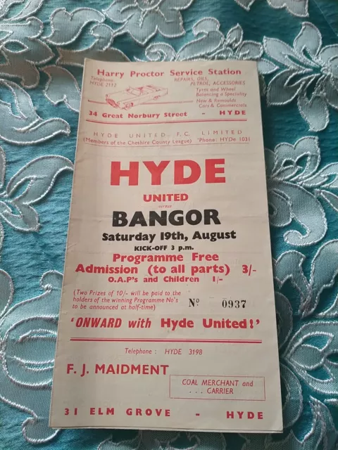 Hyde Utd vs Bangor 67/8 Cheshire League