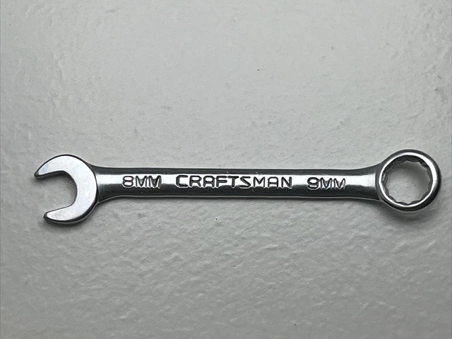 Craftsman Tools 44537  -V- Series  8mm Open & 9mm 12pt  Wrench No Marks USA