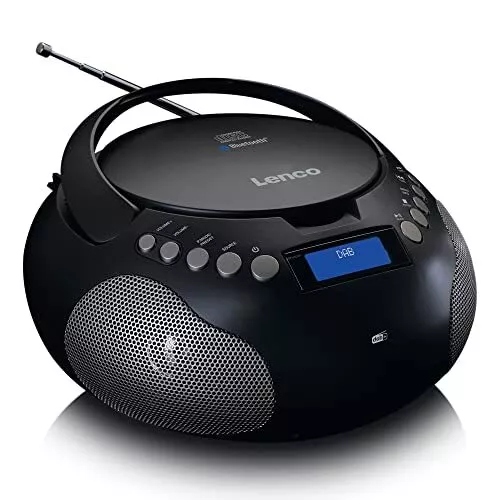 Lenco SCD-341 tragbares CD-Radio -CD-Player - DAB+ Radio - Bluetooth - Sender un