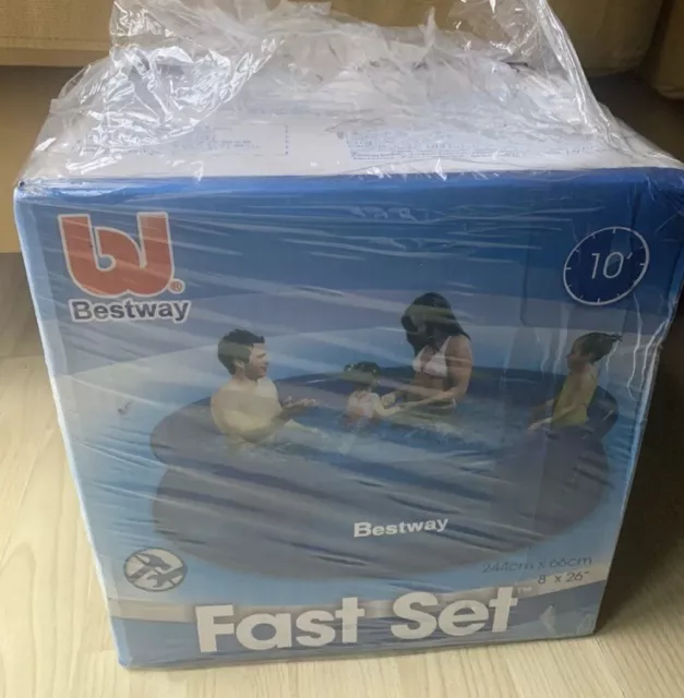 8ft x26'' Bestway Fast Set Pool And Cover Never Used