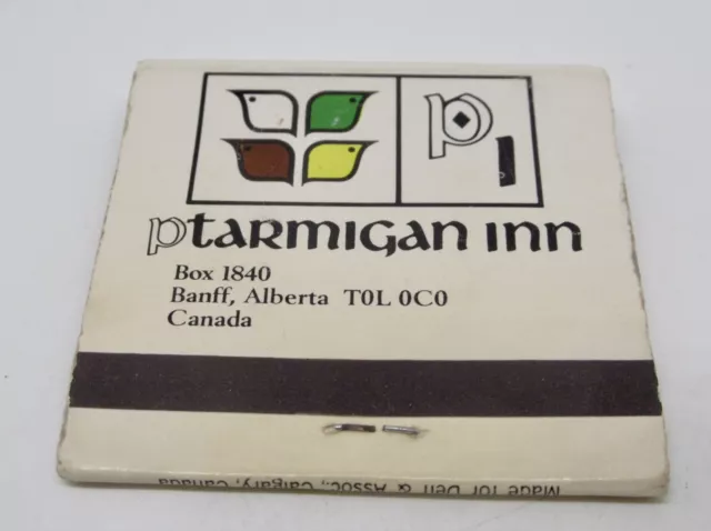 Ptarmigan Inn Banff Alberta T0L 0C0 Canada FULL Matchbook