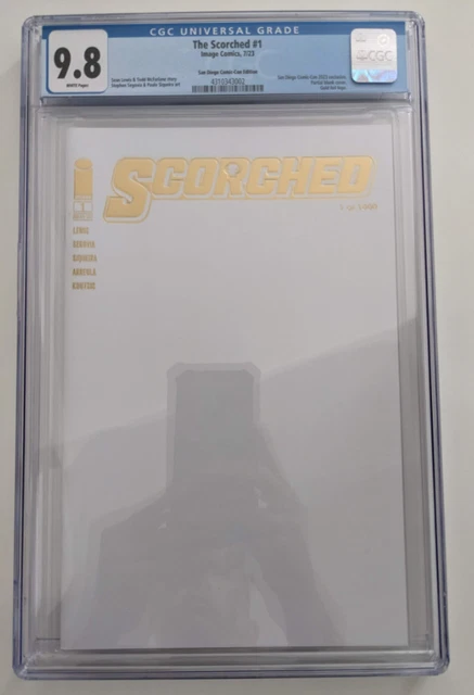 CGC 9.8 The Scorched #1, San Diego Comic-Con Edition SDCC, 1 of 1000