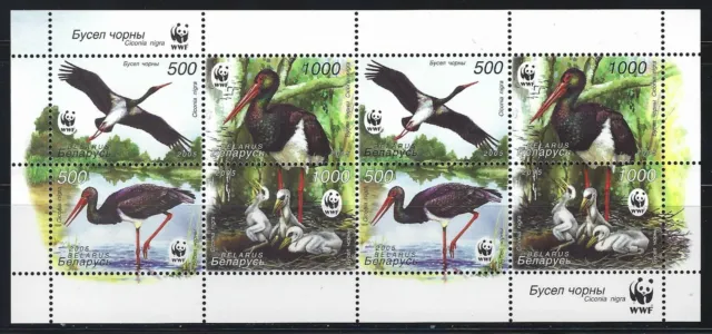 BELARUS   2005    MS   MNH  SC=559-561  WWF  Worldwide  Fund  for  Nature
