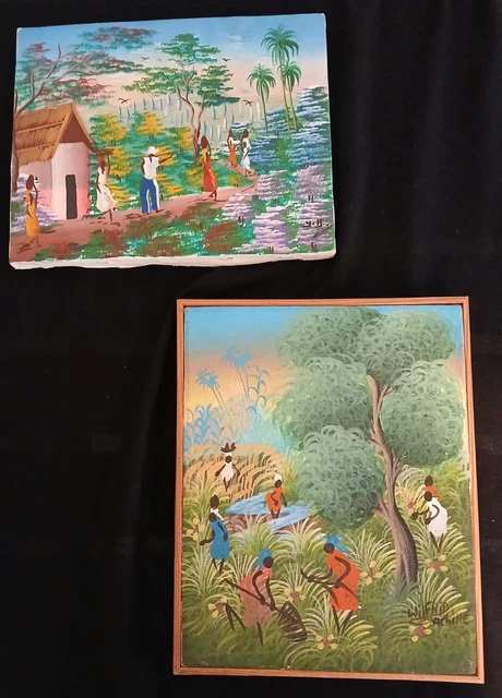 Lot de 2 tableaux Poulbots canevas France - Label Emmaüs