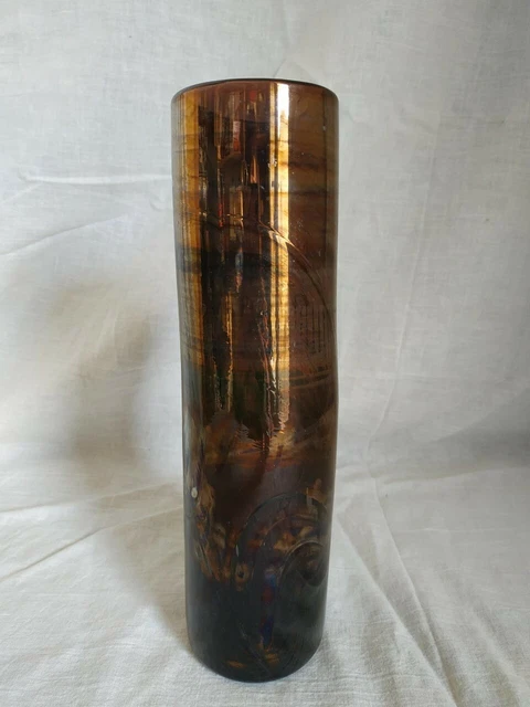 Flacon En Verre Soufflé Guy Untrauer Daté 1990 - Avec Bouchon, Pièce Unique, Bel état
