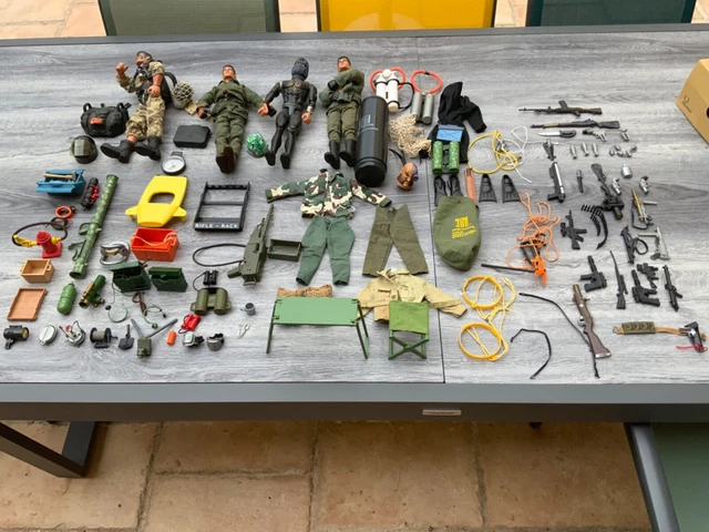 Lot Action Joe Années 70 - Accessoires GI Joe - Céji Arbois