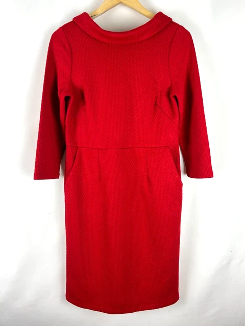 BODEN BEAUTIFUL red JEMIMA OTTOMAN dress size 10R NEW 20.00