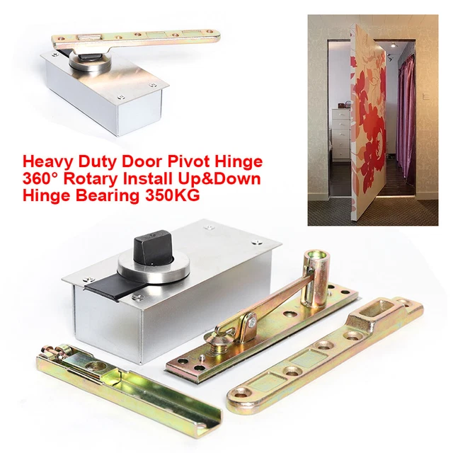 HEAVY DUTY DOOR Pivot Hinge Install Up & Down 360° Rotation 400kg Load