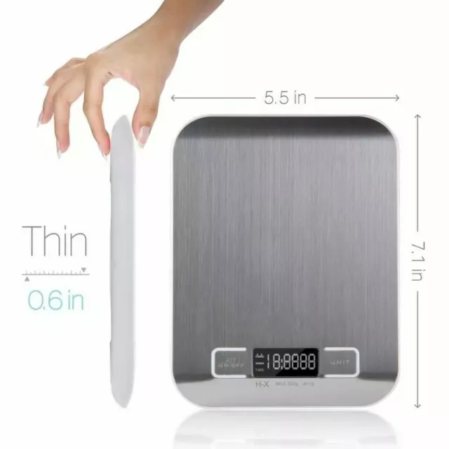 Digital Electronic Kitchen Food Diet Postal Scale Weight Balance 5KG / 1g 11lb