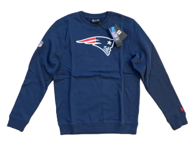 New Era - NFL New England Patriots Team Logo Sweatshirt Pullover Navy Gr. M NEU