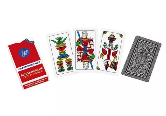 Merchandising Masenghini: Carte Da Gioco Bergamasche 54 Plastica