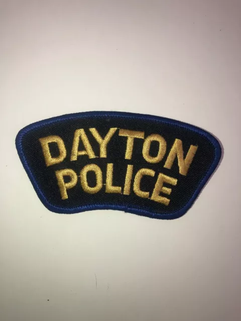 vintage "DAYTON POLICE" PATCH oh OHIO LAW ENFORCEMENT OFFICER department