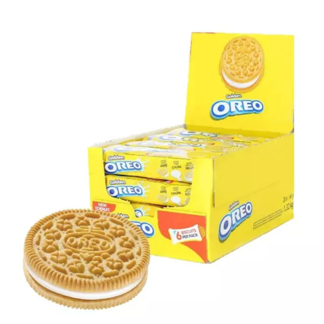 Biscuits Oreo Golden Fondant Crème Vanille 20 Pièces De 66 Gr Snack Lait