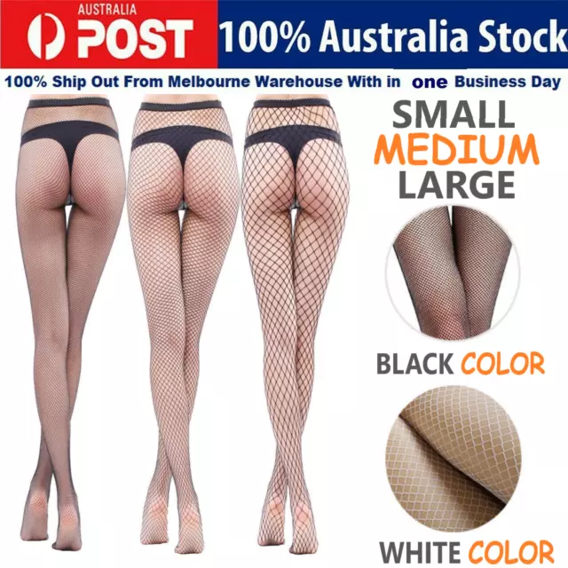 Women Fishnet Stockings Pantyhose Mesh Fishnets Tights Anti Hook Nylon Panty AU