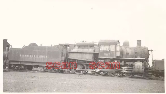 2B950 Rp 1936 Delaware & Hudson Railroad 460 Camelback Loco #507 Colonie Ny