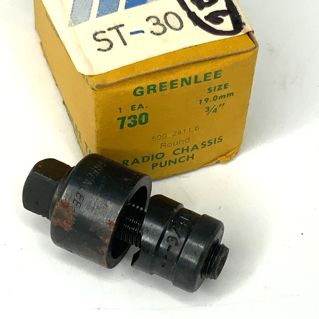 GREENLEE No 730 3/4" Round Radio Chassis Punch 19.0mm Qty of 1