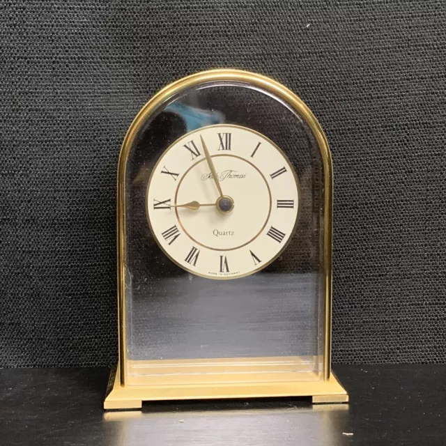 Talley Camina Seth Thomas Mantle Shelf West Germany Quartz  #0230-001 Clock