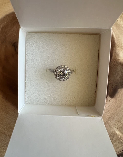 new in box size 6 Stella & Dot Elina Ring-Silver Brand retired CZ stone