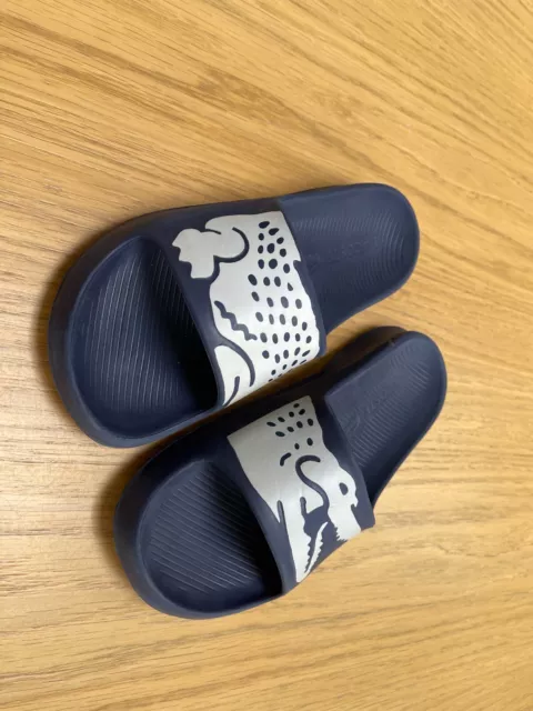 Boys on sale lacoste sliders