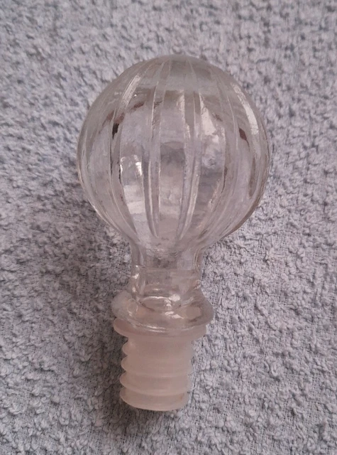 Bouchon De Carafe En Verre Ciselé - Boule 11.5 cm