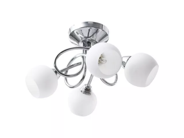 vidaXL plafonnier et abat-jour ronds en céramique blanc ampoules G9 *NEUF*