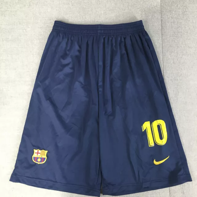 FC Barcalona Lionel Messi Shorts Mens Size M Nike Football Blue