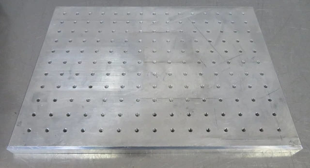 C187070 Aluminum Laser Optics Optical Breadboard (12" x 18" x 3/4") 1/4-20 Holes
