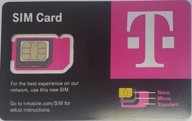 T-Mobile Prepaid SIM Card $40, $50, $60 Unlimited Talk, Text, and Data
