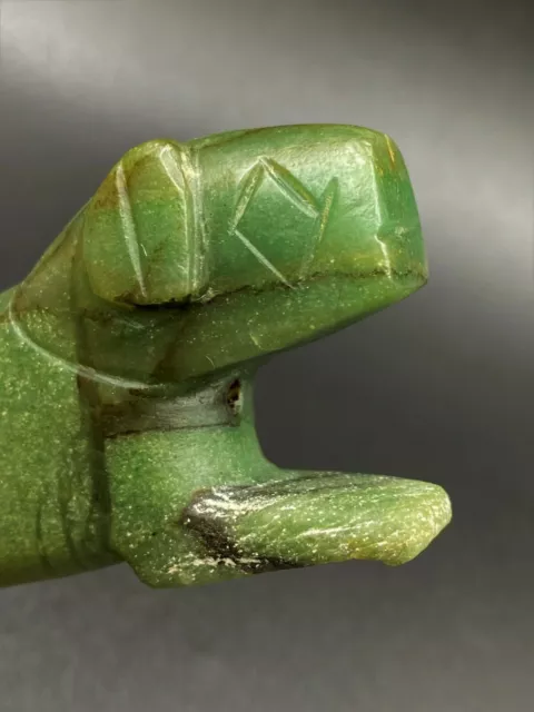 Old Antique Aventurine Jade Tiger Figure Bead Pendant Ancient Pyu Culture Burma 9