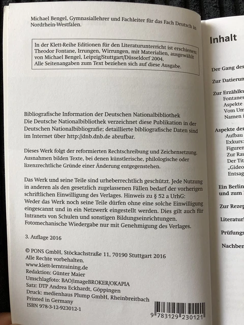 Klett Lektürehilfen „Irrungen, Wirrungen“ von Theodor Fontane 3