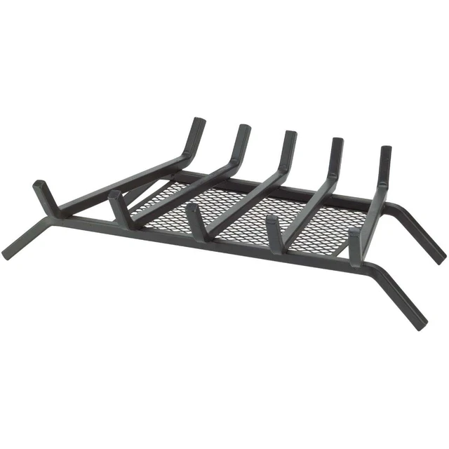 Impresiones para el hogar de 20 pulgadas Rejilla de chimenea de acero con pantalla Ember FG-1017 hogar