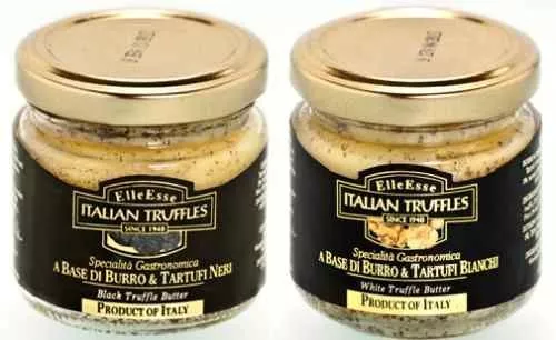 Trüffel Trüffelbutter 1x weiße & 1x schw. Trüffel Butter 2x 80g aus ITALIEN