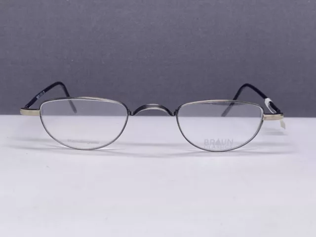 Braun Classics Brille Herren Damen Lesebrille Grau silber Oval Sattelsteg 146 F4 2