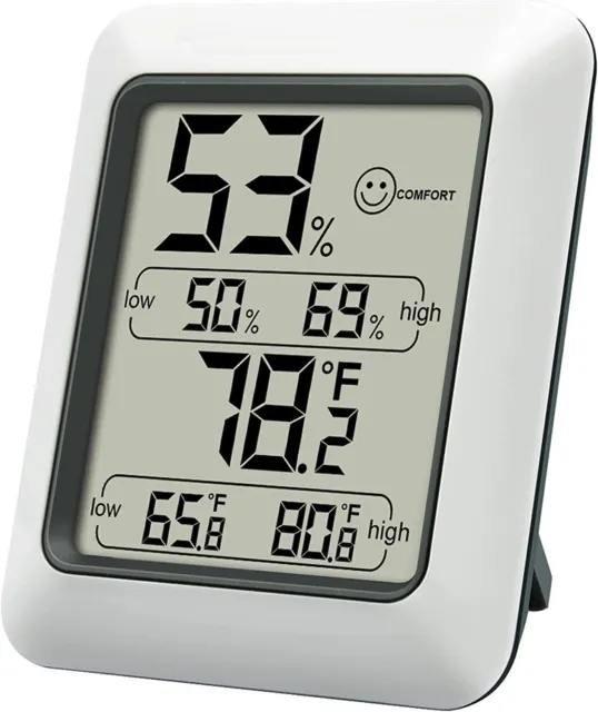 Digital Thermometer Hyg​rometer Incubator Hatching Eggs MAX MIN Memory LCD Hydro