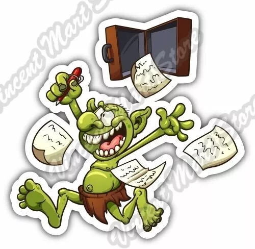 Internet Troll Face Trollface Trolling Car Bumper Vinyl Sticker