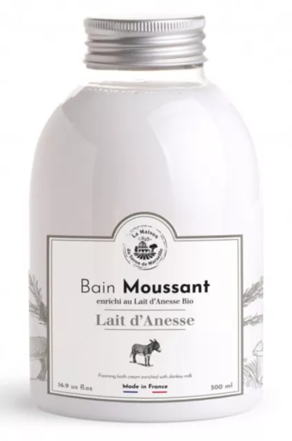 Badecreme mit Bio-Eselmilch Schaumbad (Lait d'Anesse) 500ml