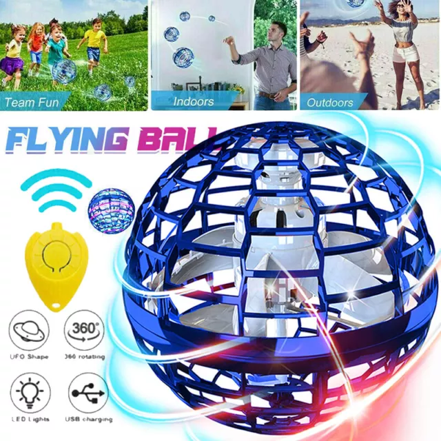 Flying Orb Ball Hover Ball Boomerang Spinner USB Kids Mini UFO Drone Toy Gift UK