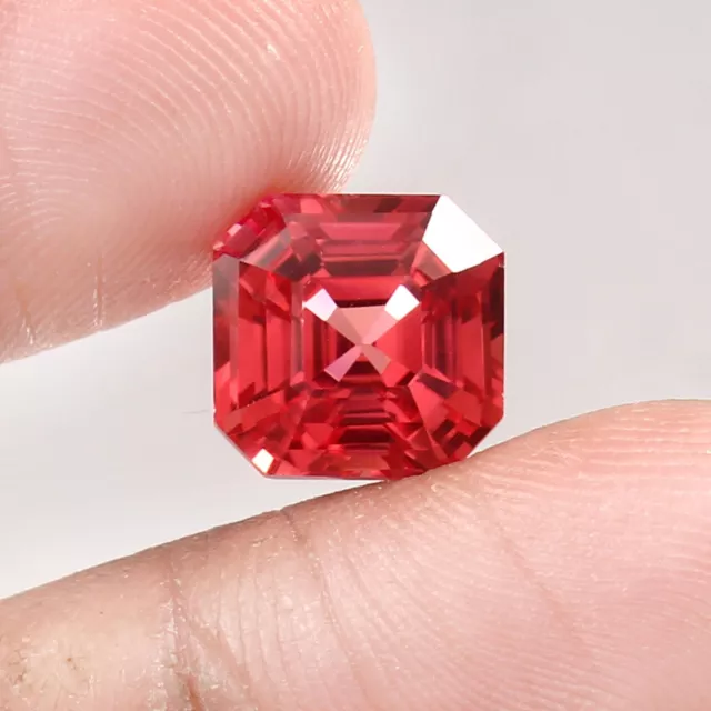 Naturel sans Défaut Ceylan Padparadscha Saphir Assche Coupe Libre Gemme 12x12 MM 2