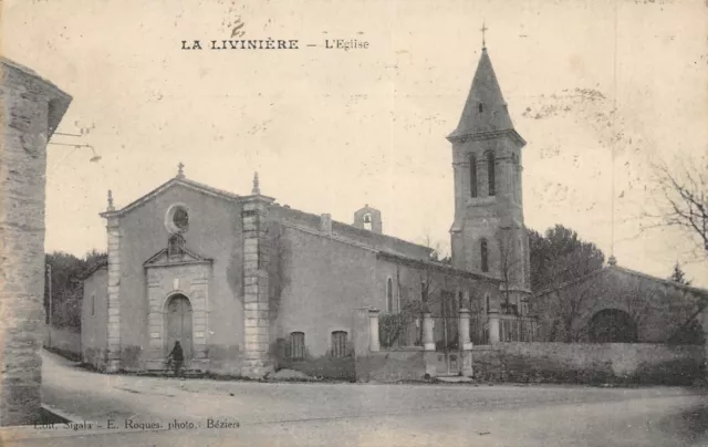 Cpa 34 La Liviniere L'eglise