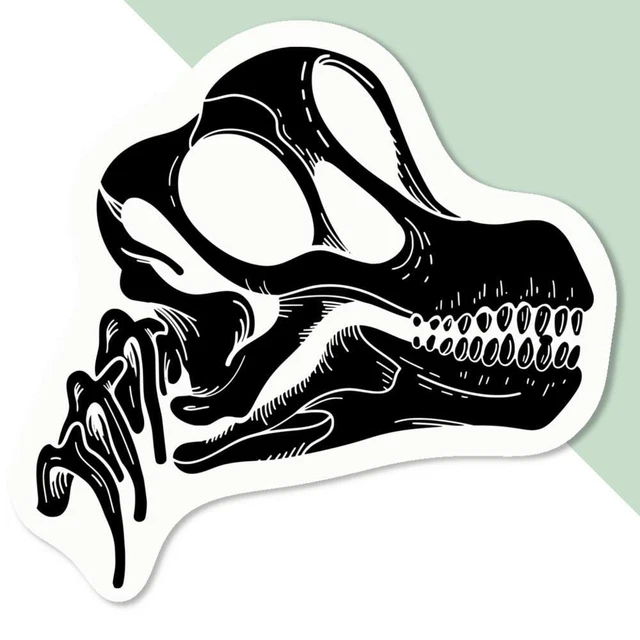 'Brachiosaurus Schädel' Aufkleber Aufkleber (DW039038)