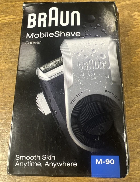 Braun M-90 MobileShave Electric Portable Travel Shaver For Men Battery Powered