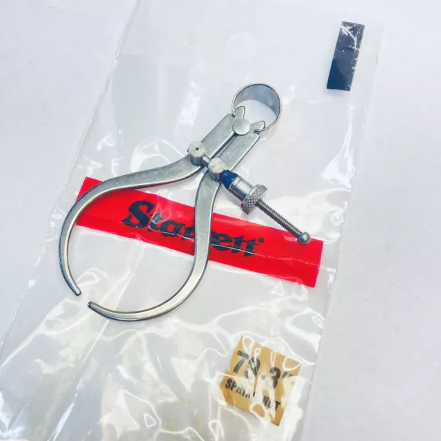 Starrett 79B-3 Yankee Spring-Type Outside Caliper, Spring Nut, 3"  IN STOCK