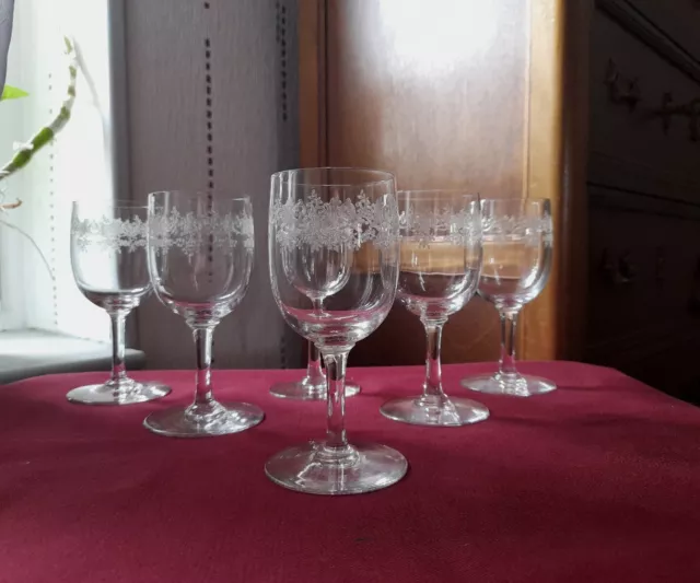 6 Vasos de Vino Blanco Cristal De baccarat Modelo Sevigne H 12,5 CM