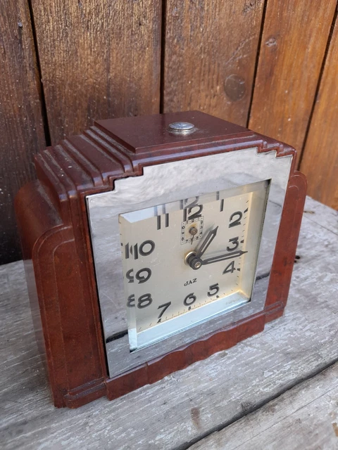 PENDULE HORLOGE ANCIENNE Horlogerie Portique Napoléon III Vintage Brut