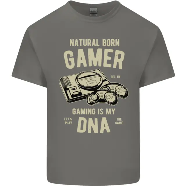 T-shirt per bambini Natural Born Gamer gioco divertente bambini 6