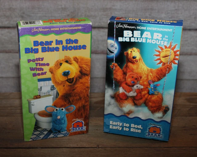 BEAR IN THE Big Blue House Early to Bed Early to Rise & Potty Time w ...